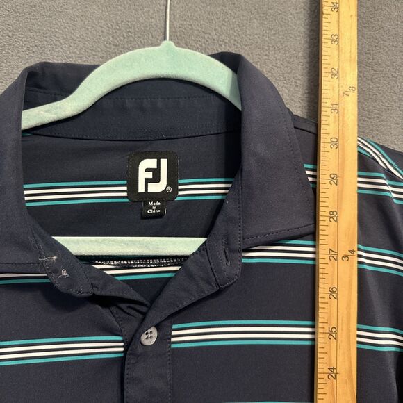 Lot Of 2 FootJoy Golf Polo Shirts Mens 2XL XXL Striped Performance TPC Louisiana - Picture 5 of 9